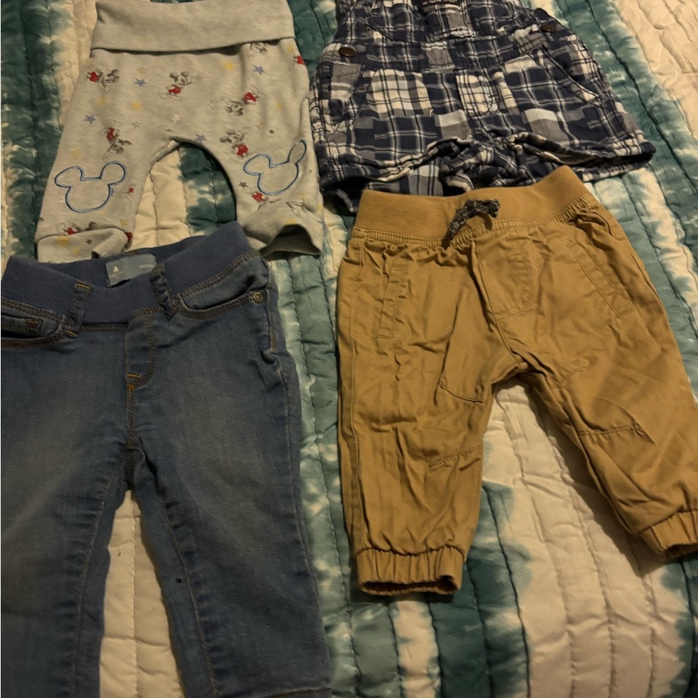 OshKosh B'gosh Blue Plaid Overalls